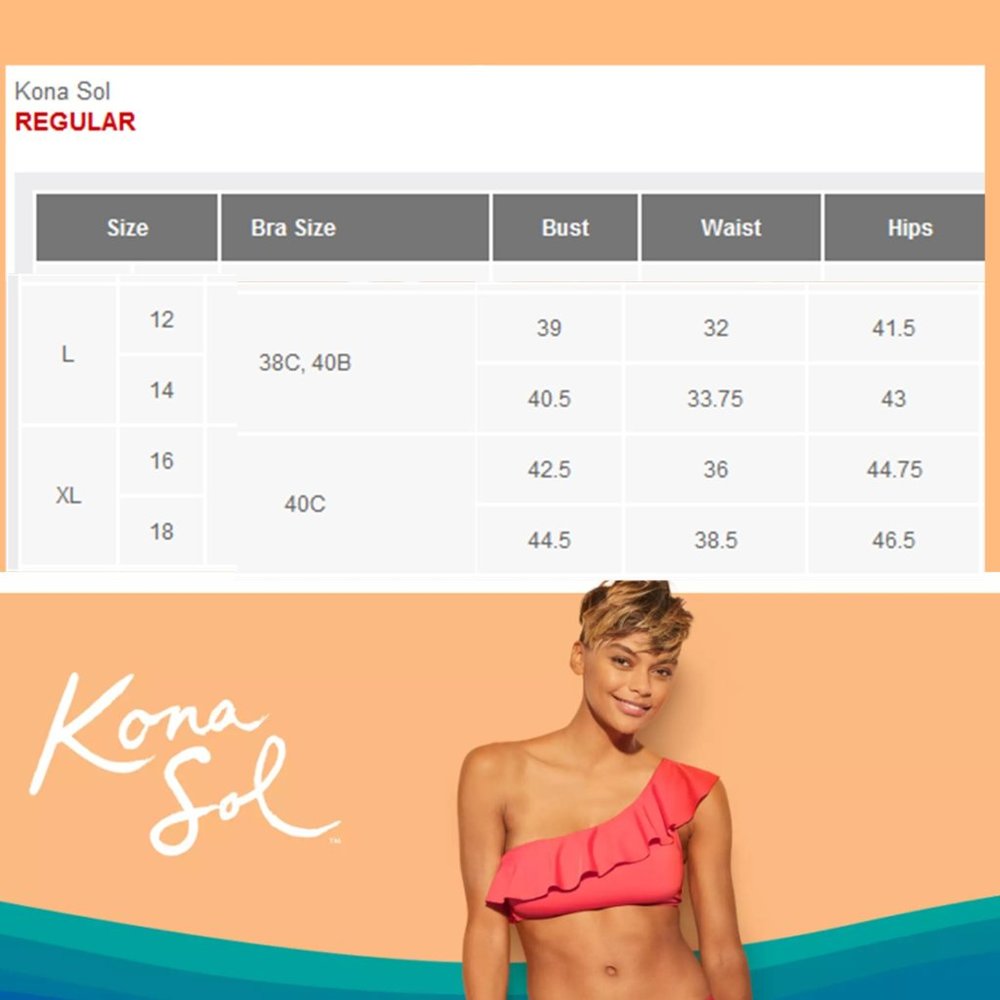 KONA SOL Flounce Bandeau High Coverage One Piece Swimsuit ๐ NEW!! - Picture 9 of 12